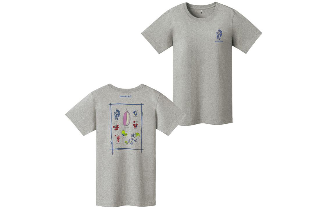 (Women) Montbell  Outdoor Short Sleeve T-Shirt with Food Graphic Print 2104530