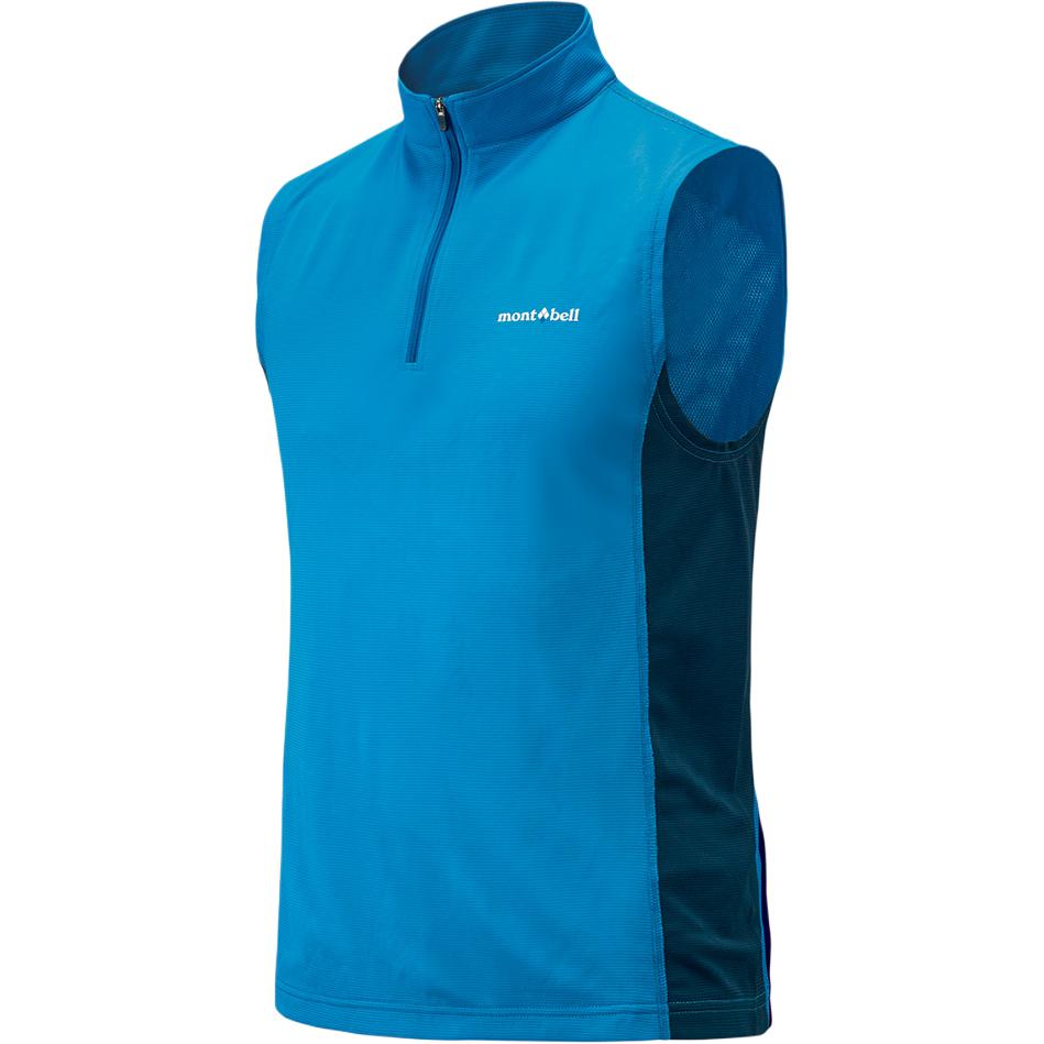 Montbell Sleeveless Vest with Logo and Stand Collar Zip 1104932-APPAREL