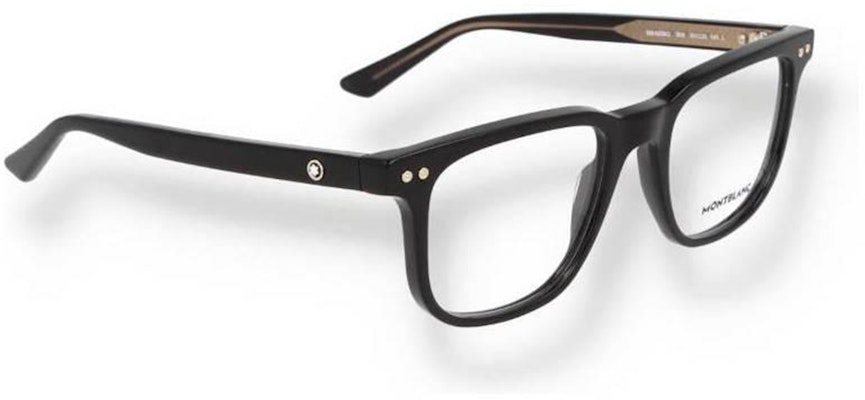 (W) Montblanc Kacamata Hitam Frame Tidak Beraturan dengan Logo di Tangkai. MB0256O005 Lookbook (W) Montblanc Kacamata Hitam Frame Tidak Beraturan dengan Logo di Tangkai. MB0256O005