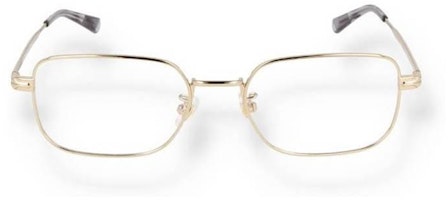 (Women) MONTBLANC Gold Rectangular Metal Optical Glasses Frame. MB0267O004 (Women) MONTBLANC Gold Rectangular Metal Optical Glasses Frame. MB0267O004