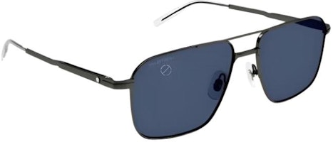 (Women) MONTBLANC Grey Aviator Sunglasses with Letter Detail Alloy Frame. MB0278S003 (Women) MONTBLANC Grey Aviator Sunglasses with Letter Detail Alloy Frame. MB0278S003