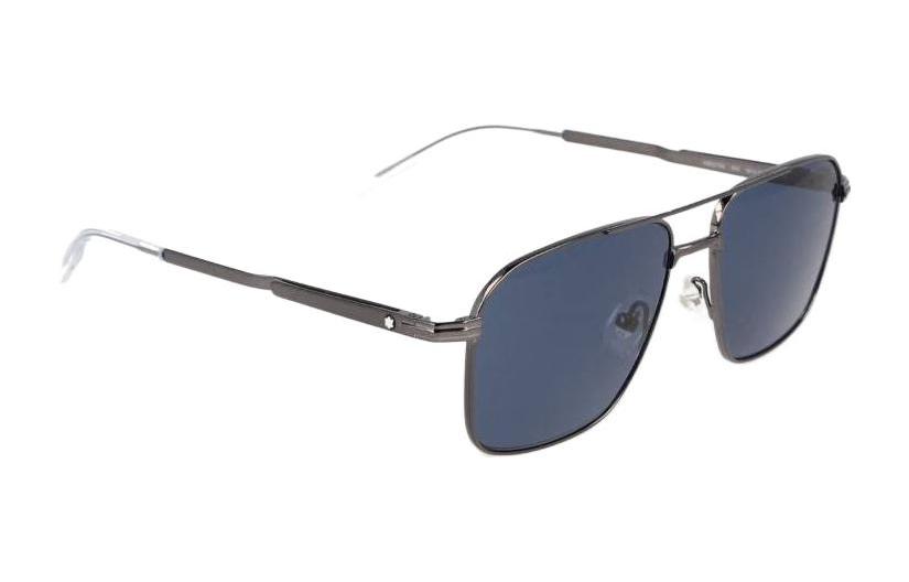 Order (W) 萬寶龍 灰色飛行員太陽眼鏡 合金框飾字細節款 MB0278S003