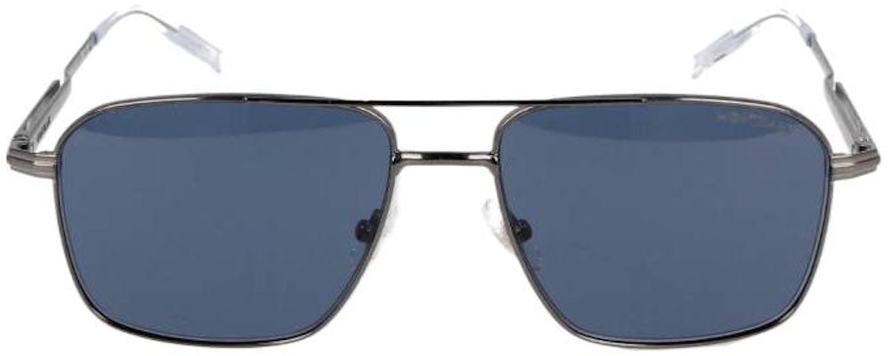 (W) 萬寶龍 灰色飛行員太陽眼鏡 合金框飾字細節款 MB0278S003 Lookbook (W) 萬寶龍 灰色飛行員太陽眼鏡 合金框飾字細節款 MB0278S003