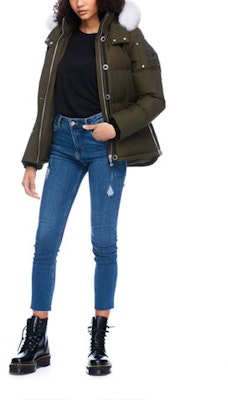 (W) Moose Knuckles 3Q FW21修身款毛领羽绒服 军绿色 MK2229L3Q-774 Shop (W) Moose Knuckles 3Q FW21修身款毛领羽绒服 军绿色 MK2229L3Q-774