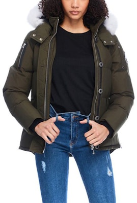 (W) Moose Knuckles 3Q FW21修身款毛领羽绒服 军绿色 MK2229L3Q-774 Sizing (W) Moose Knuckles 3Q FW21修身款毛领羽绒服 军绿色 MK2229L3Q-774