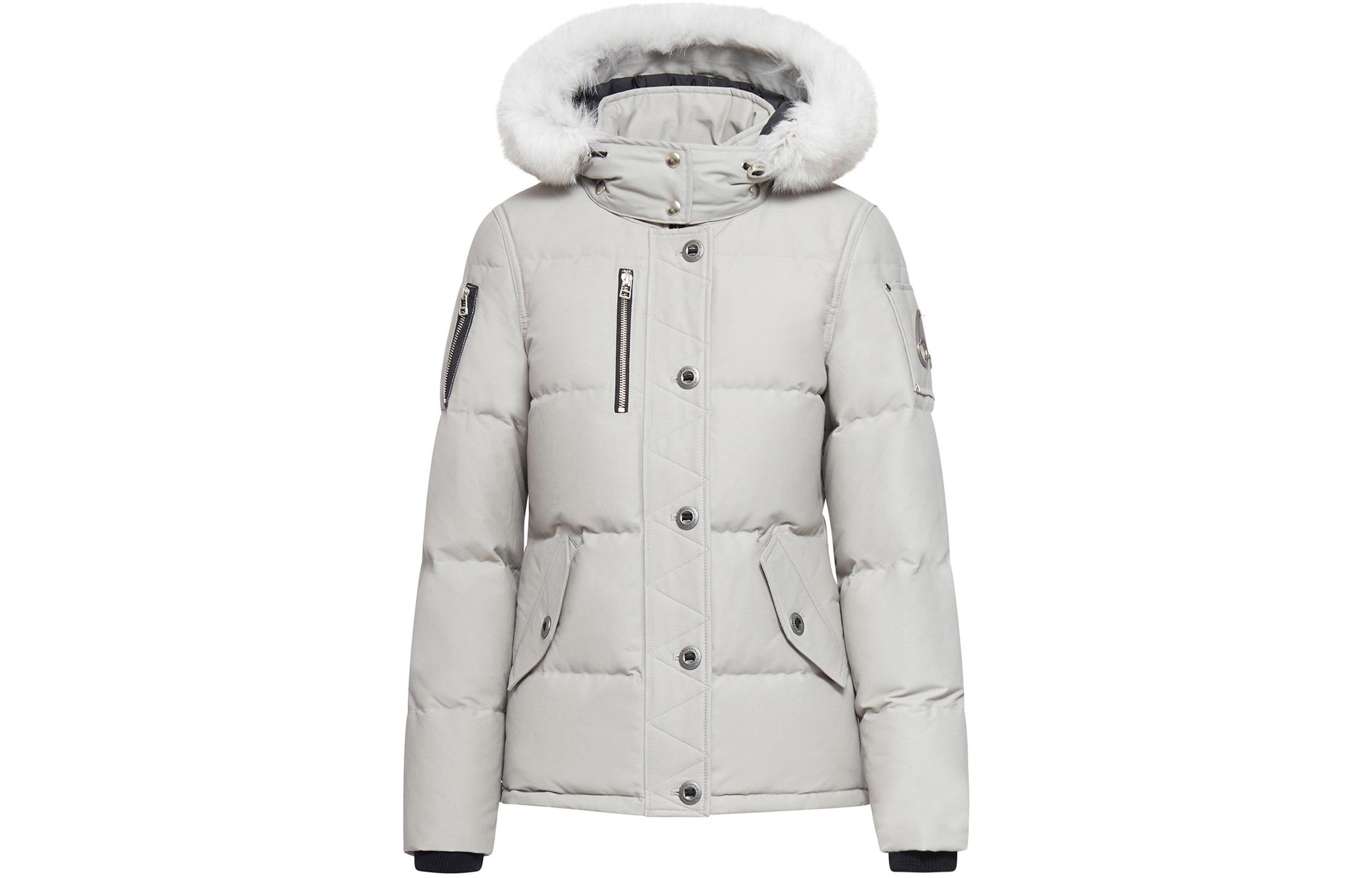 Buy (W) Moose Knuckles 3Q 灰色連帽羽絨外套 M32LJ129S-1004