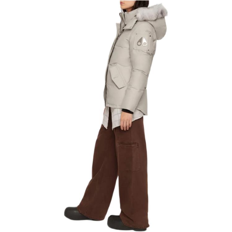 Shop (W) Moose Knuckles 3Q 灰色連帽羽絨外套 M32LJ129S-1004