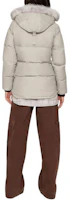 Purchase (W) Moose Knuckles 3Q Jaket Kelabu Bertudung Berbulu untuk Cuaca Sejuk M32LJ129S-1004