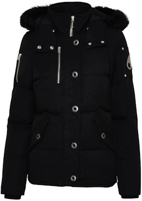 (W) Moose Knuckles 3Q春夏款黑色连帽羽绒夹克. M32LJ129S305 Order (W) Moose Knuckles 3Q春夏款黑色连帽羽绒夹克. M32LJ129S305