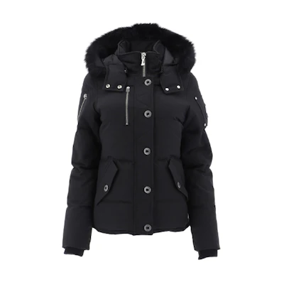 (Women) Moose Knuckles 3Q Series Slim Fit Down Jacket Black FW21 Winter Coat MK2229L3Q-291