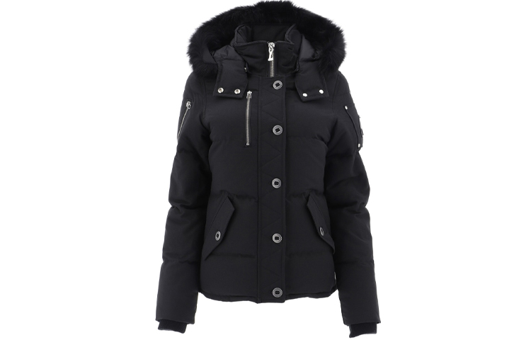 Order (W) Moose Knuckles 3Q系列修身羽绒服黑色FW21冬季外套 MK2229L3Q-291