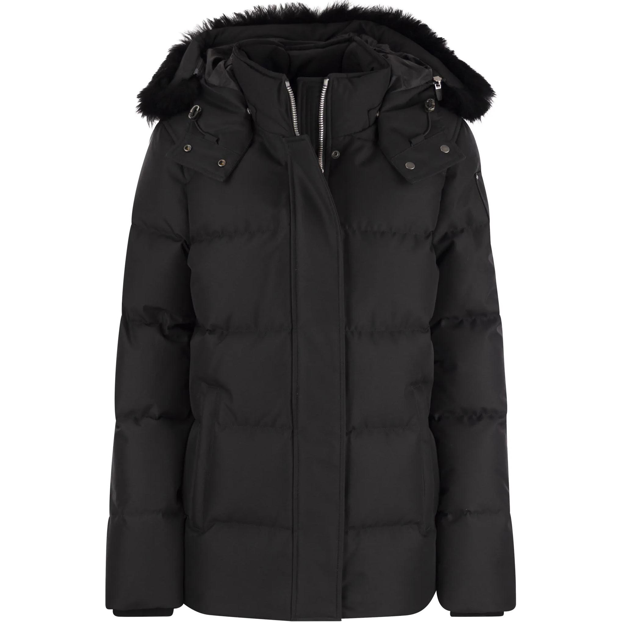 (Women) Moose Knuckles 3Q Shearling Quilted Down Jacket  Black FW22 M32LJ179S-305