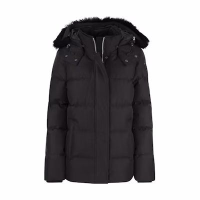 (Women) Moose Knuckles 3Q Shearling Quilted Down Jacket Black FW22 M32LJ179S-305