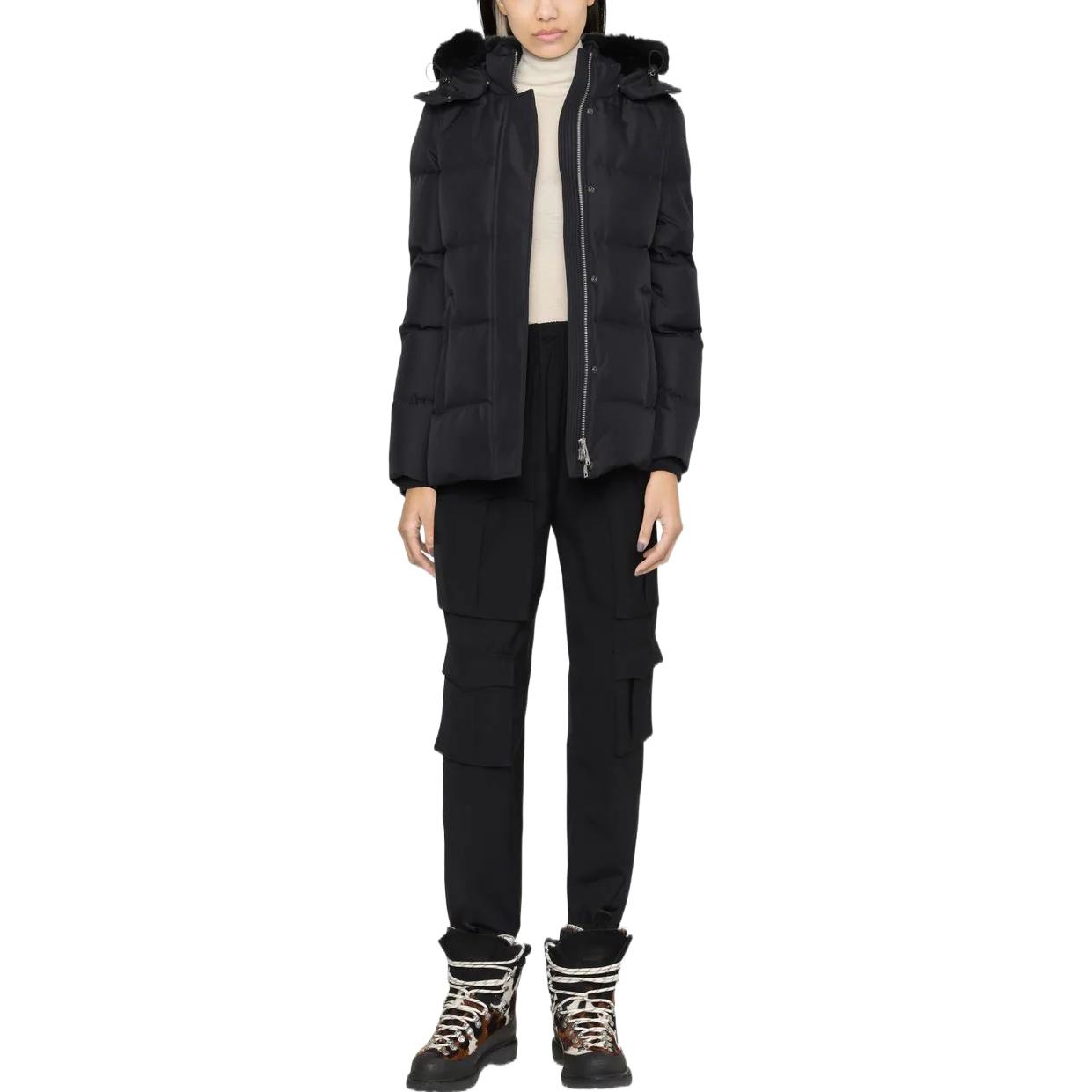 Lookbook (W) Moose Knuckles 3Q 羊羔绒羽绒夹克 黑色 FW22 M32LJ179S-305