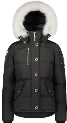 (W) Moose Knuckles 3Q修身羽绒服带毛领黑色冬季外套. MK2229L3Q-290 Order (W) Moose Knuckles 3Q修身羽绒服带毛领黑色冬季外套. MK2229L3Q-290