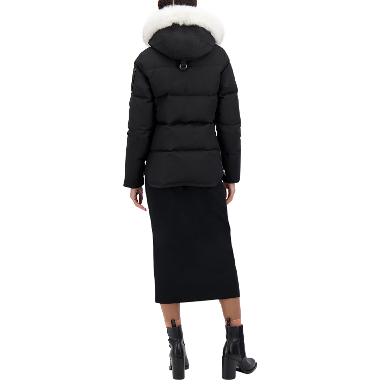 Shop (W) Moose Knuckles 3Q修身羽绒服带毛领黑色冬季外套. MK2229L3Q-290