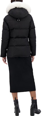 (W) Moose Knuckles 3Q修身羽绒服带毛领黑色冬季外套. MK2229L3Q-290 Shop (W) Moose Knuckles 3Q修身羽绒服带毛领黑色冬季外套. MK2229L3Q-290