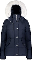(Women) Moose Knuckles 3Q Slim Fit White Fox Fur Hooded Down Jacket FW21 Navy Winter. MK2229L3Q-401 (Women) Moose Knuckles 3Q Slim Fit White Fox Fur Hooded Down Jacket FW21 Navy Winter. MK2229L3Q-401