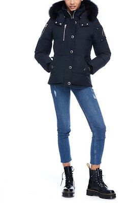 (W) Moose Knuckles 3Q修身羽绒服海军蓝冬季外套. MK2229L3Q-402 Lookbook (W) Moose Knuckles 3Q修身羽绒服海军蓝冬季外套. MK2229L3Q-402