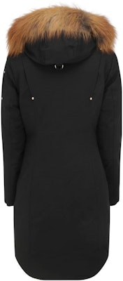 (W) Moose Knuckles 黑色羽绒服带毛领帽。 M39LP203GH-294 Lookbook (W) Moose Knuckles 黑色羽绒服带毛领帽。 M39LP203GH-294