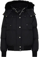 (Women) Moose Knuckles Black Loose Fit Hooded Down Jacket Coat. M33LB017S-305 (Women) Moose Knuckles Black Loose Fit Hooded Down Jacket Coat. M33LB017S-305