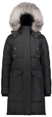 (W) Moose Knuckles 黑色中长款连帽羽绒夹克 - CAUSAPCAL. M39LP211-310 Order (W) Moose Knuckles 黑色中长款连帽羽绒夹克 - CAUSAPCAL. M39LP211-310