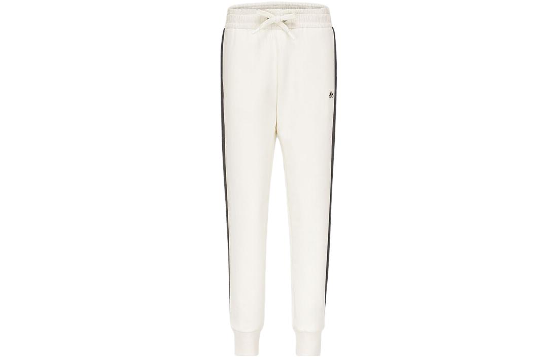 (Women) Moose Knuckles  Colorblock Quilted Jogger Knit Pants. M13LR757-WHITE