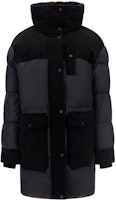 (Women) Moose Knuckles Colorblock Quilted Single-Breasted Parka. M32LJ198-292 (Women) Moose Knuckles Colorblock Quilted Single-Breasted Parka. M32LJ198-292