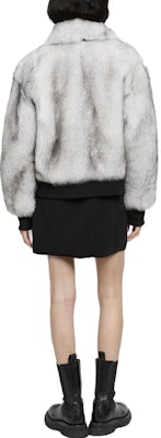 (W) Moose Knuckles Jaket Fleece Abu-Abu dengan Resleting Depan M33LL301-1279 Shop (W) Moose Knuckles Jaket Fleece Abu-Abu dengan Resleting Depan M33LL301-1279