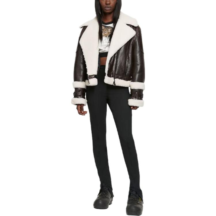 Lookbook (W) Moose Knuckles 拼接皮革外套 棕色 M33LL307-1249