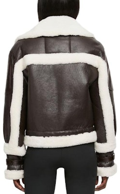 (W) Moose Knuckles 拼接皮革外套 棕色 M33LL307-1249 Shop (W) Moose Knuckles 拼接皮革外套 棕色 M33LL307-1249