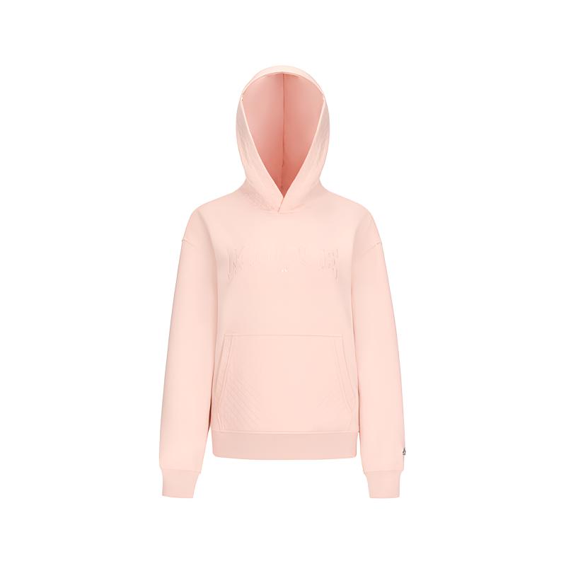 (Women) Moose Knuckles  Pink Solid Color Sweatshirt. M33LS642-1188