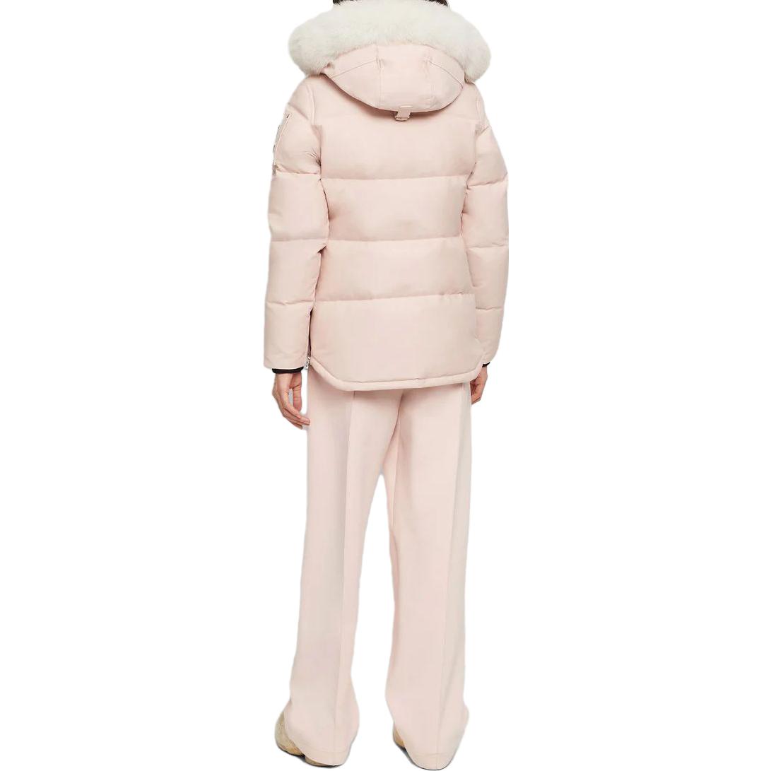 Purchase (W) Moose Knuckles 粉色纯色拉链连帽夹克外套. M32lJ129S-3227