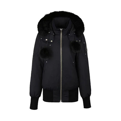 (Women) Moose Knuckles Slim Fit Short Hooded Down Jacket. MK2002LB-402