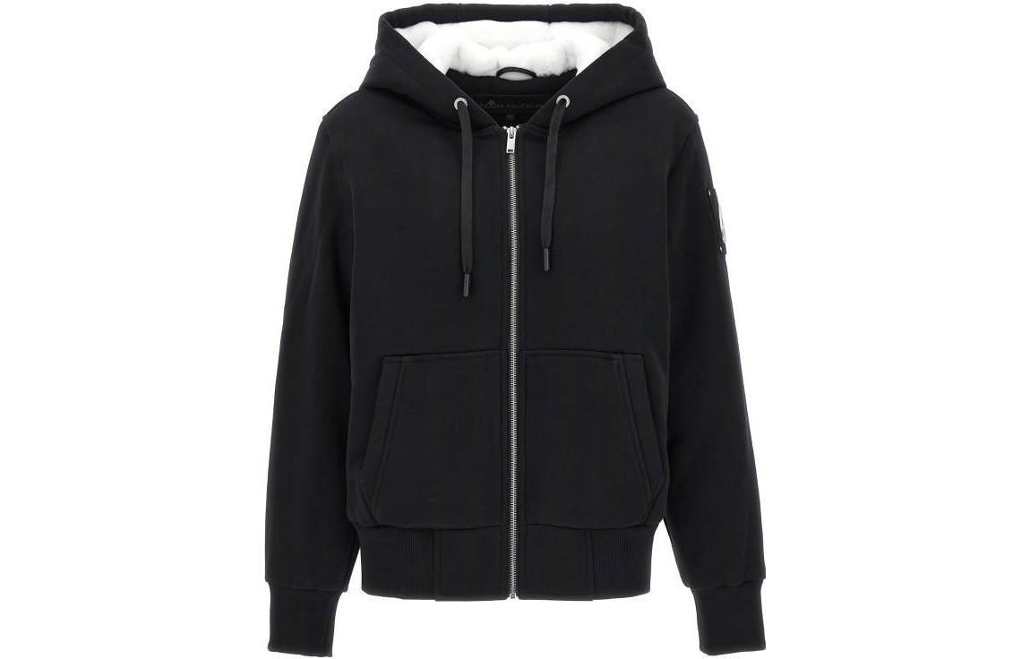 Order (W) Moose Knuckles Jaket Hoodie Warna Polos Nyaman M33LS636244