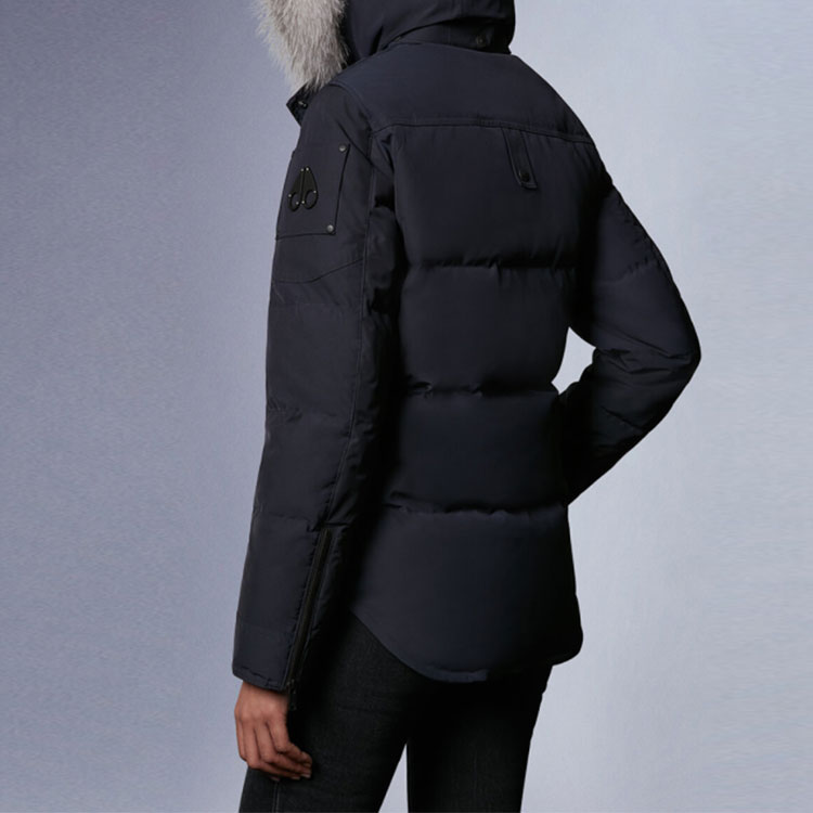 Purchase (W) Moose Knuckles Anguille黑色羽绒服 黑色毛边连帽修身款. M39LJ113-291