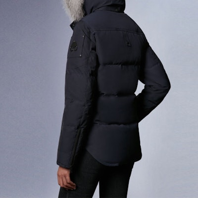 (W) Moose Knuckles Anguille黑色羽绒服 黑色毛边连帽修身款. M39LJ113-291 Purchase (W) Moose Knuckles Anguille黑色羽绒服 黑色毛边连帽修身款. M39LJ113-291