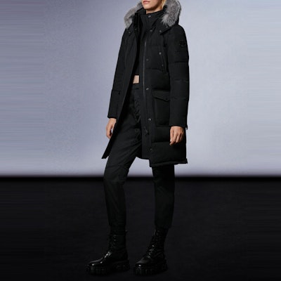 (W) Moose Knuckles Causapcal 中长款连帽羽绒服 黑色. M39LP211-291 Purchase (W) Moose Knuckles Causapcal 中长款连帽羽绒服 黑色. M39LP211-291