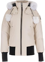 (Women) Moose Knuckles Debbie Bomber White Down Jacket Pilot Style. MK2002LB-347 (Women) Moose Knuckles Debbie Bomber White Down Jacket Pilot Style. MK2002LB-347