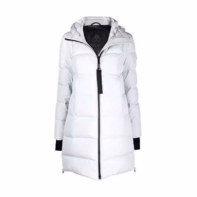 (Women) Moose Knuckles FW21 Logo Puffer Jacket White. M31LJ140-891