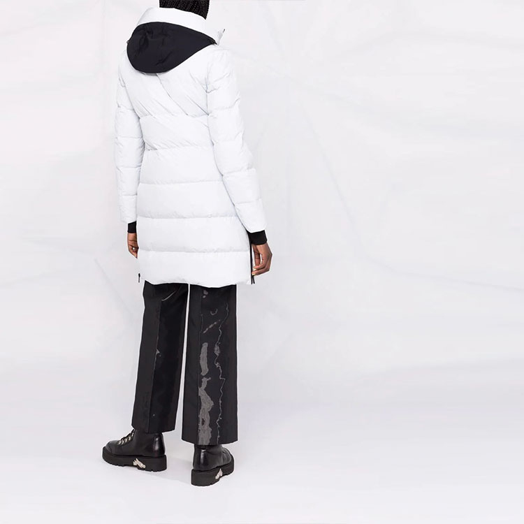 Shop (W) Moose Knuckles FW21 Jaket Puffer Logo Putih. M31LJ140-891