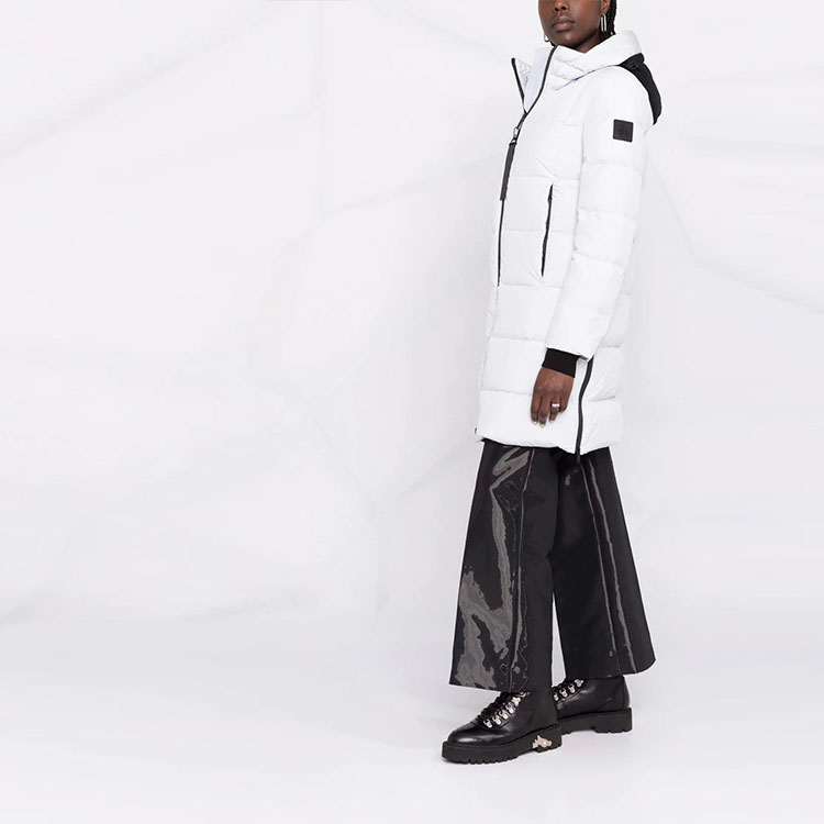 Purchase (W) Moose Knuckles FW21 Jaket Puffer Logo Putih. M31LJ140-891