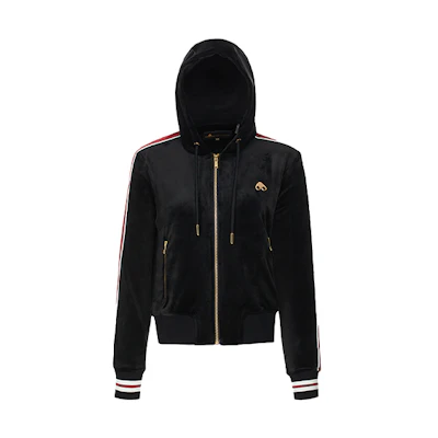 (Women) Moose Knuckles FW21 Scissor Logo Zip Hoodie Jacket Black. M31LS683CN-292