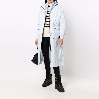 (W) 무스너클 FW21 웨스트 리버 3-in-1 파카 코트 여성용 블루. M31LP241-343 Lookbook (W) 무스너클 FW21 웨스트 리버 3-in-1 파카 코트 여성용 블루. M31LP241-343