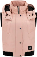 (Women) Moose Knuckles FW22 Colorblock Zip Sleeveless Hoodie Vest Light Pink M32LV477N-951 (Women) Moose Knuckles FW22 Colorblock Zip Sleeveless Hoodie Vest Light Pink M32LV477N-951