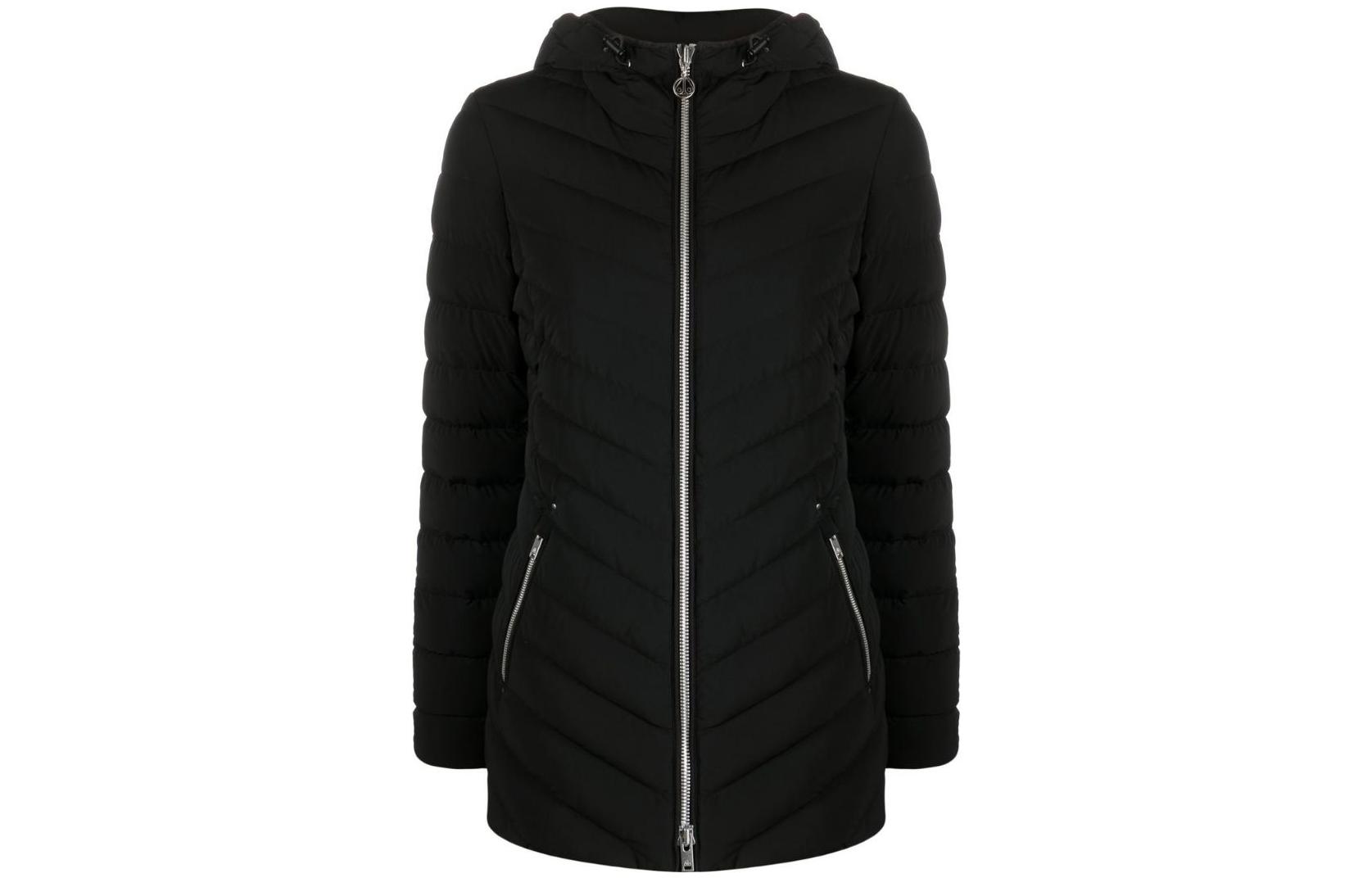 (Women) Moose Knuckles FW22  Solid Color Puffer Zip Jacket Black. M32LJ115292