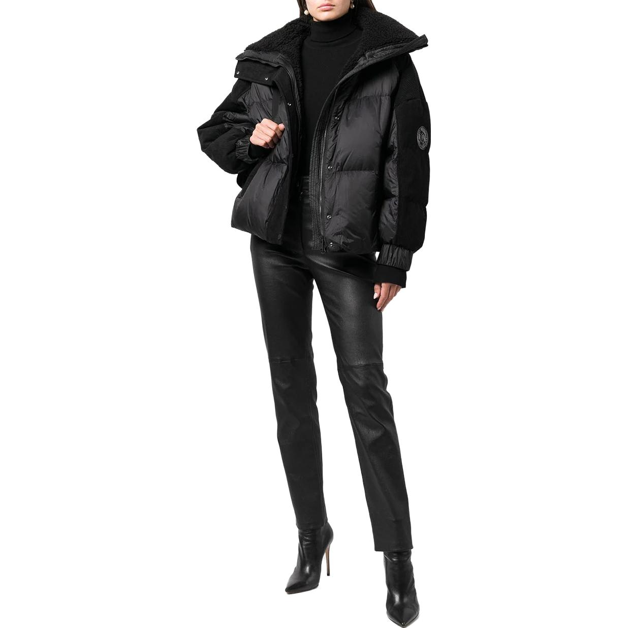 Purchase (W) Moose Knuckles FW22 Elmira Puffer Jacket Hitam M32LJ212-292