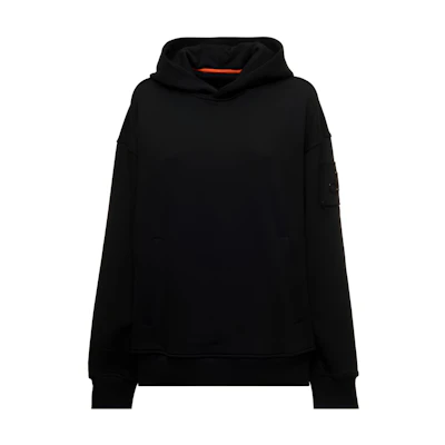 (Women) Moose Knuckles FW22 Minimalist Black Cotton Sweatshirt M32US662292BLACK