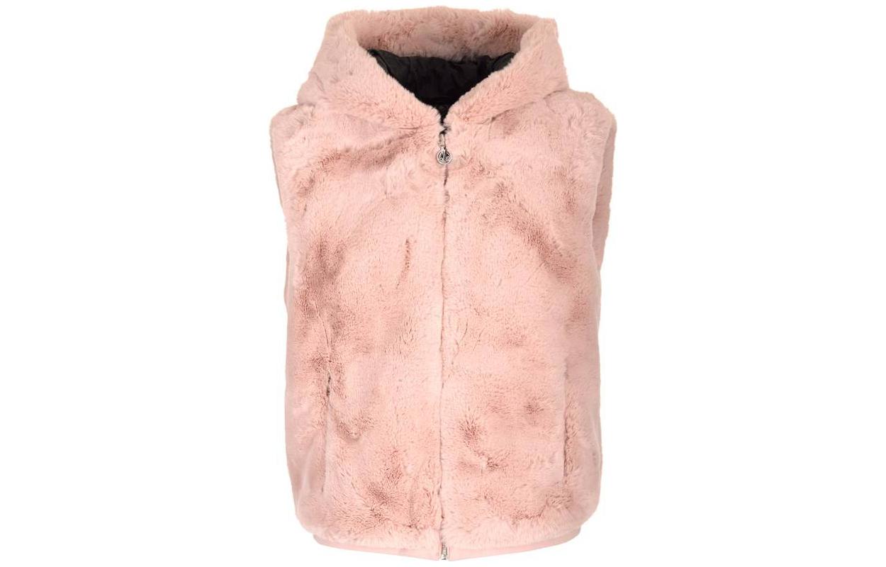 (Women) Moose Knuckles FW23  Long Fur Hooded Vest Beige M33LV4641188