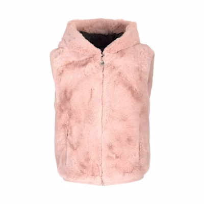 (Women) Moose Knuckles FW23 Long Fur Hooded Vest Beige M33LV4641188